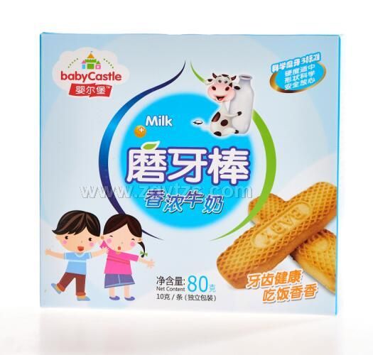 嬰爾堡磨牙棒(盒裝)香濃牛奶 小零食輔食