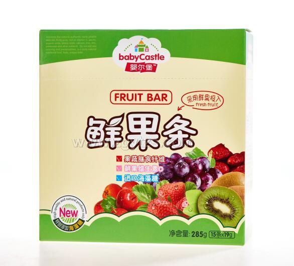 嬰爾堡鮮果條/水果條-混合口味(綠裝285g) 小零食輔食