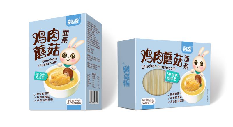 嘉貝愛(ài)雞肉蘑菇面條