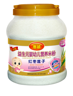 惠頓紅棗蓮子益生元營養(yǎng)米粉