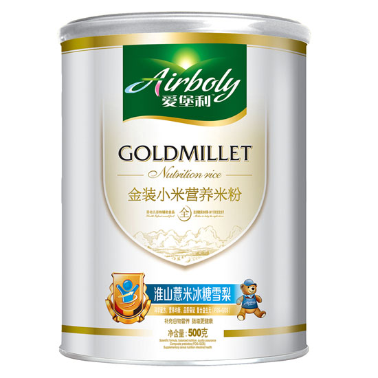 愛堡利淮山薏米冰糖雪梨小米米粉500g聽裝